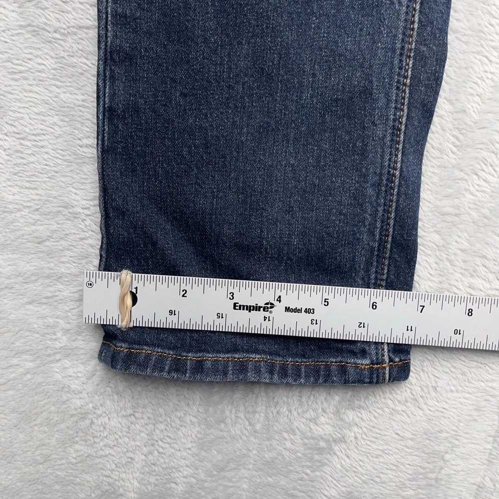 Volcom Vorta Straight Leg Jeans Mens 31 Denim Cotton Stretch Slim Fit Dark Wash